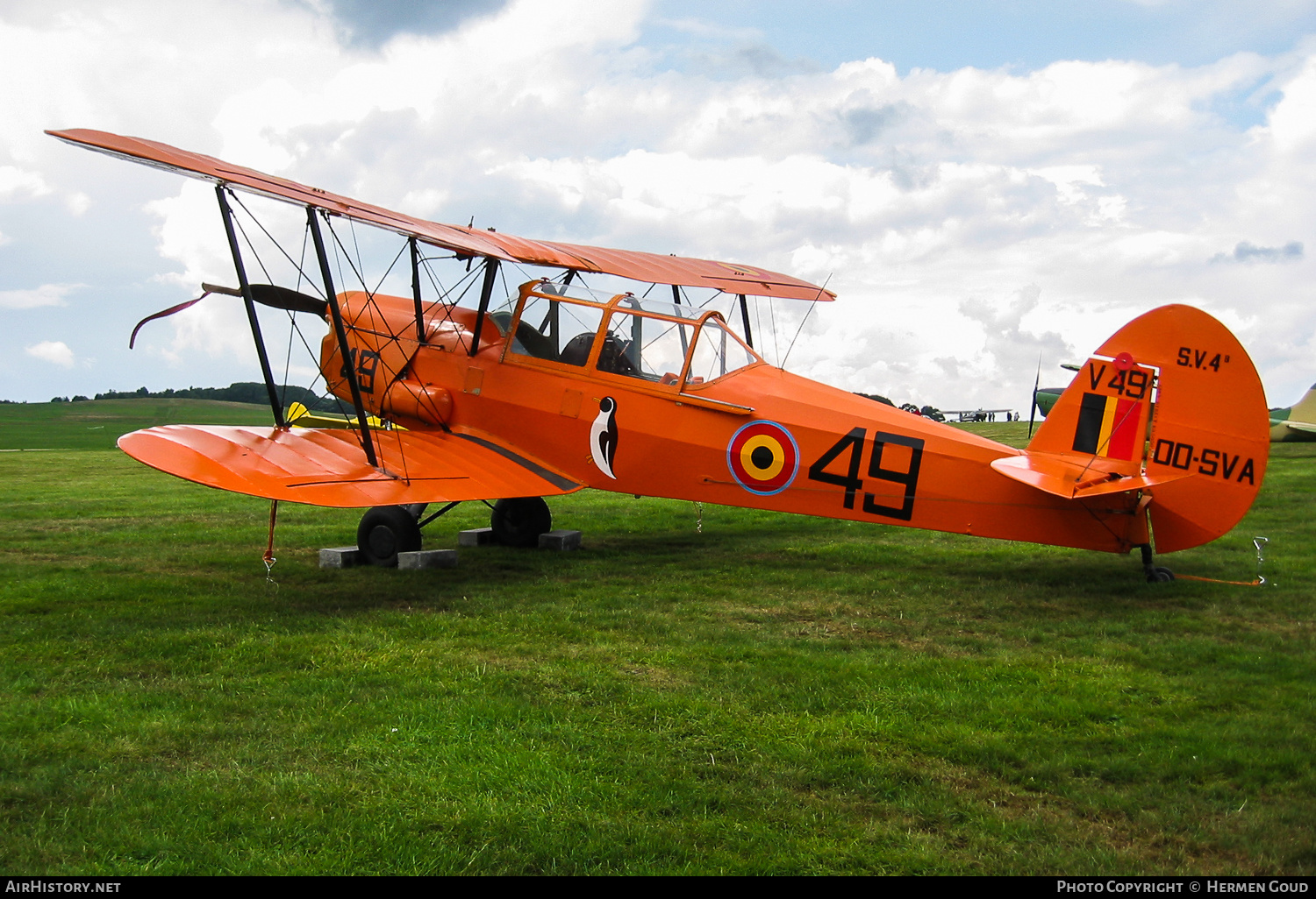 Aircraft Photo of OO-SVA / V49 | Stampe-Vertongen SV-4B | Belgium - Air Force | AirHistory.net #182896