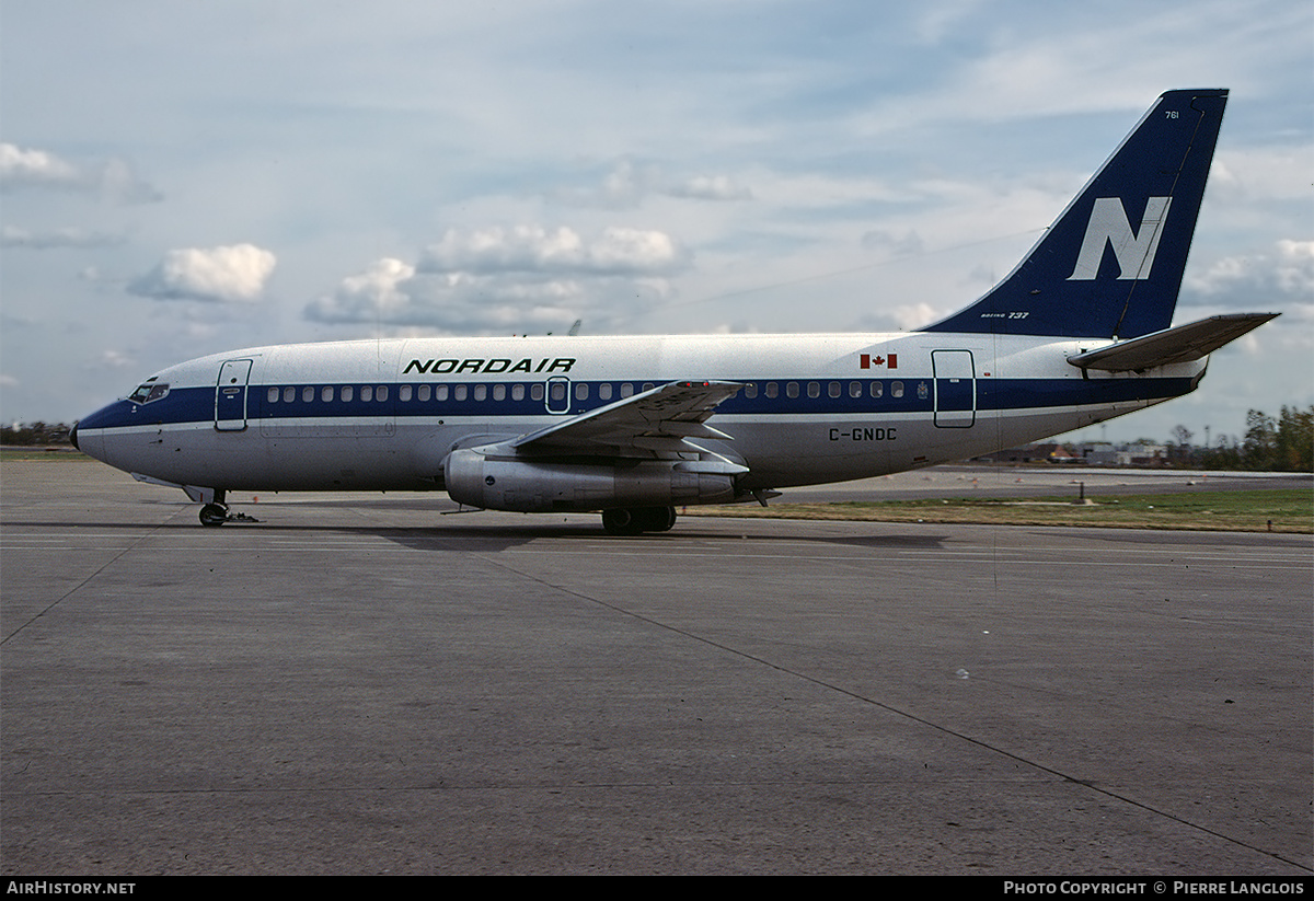 Aircraft Photo of C-GNDC | Boeing 737-242C/Adv | Nordair | AirHistory.net #182919