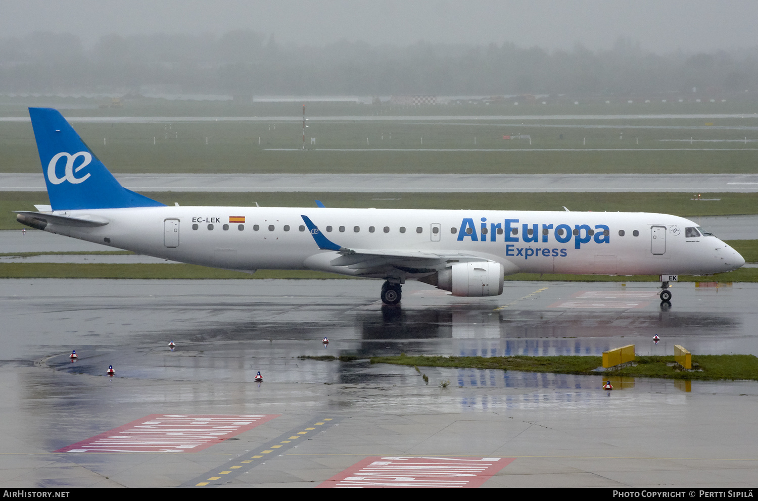 Aircraft Photo of EC-LEK | Embraer 195LR (ERJ-190-200LR) | Air Europa Express | AirHistory.net #183008