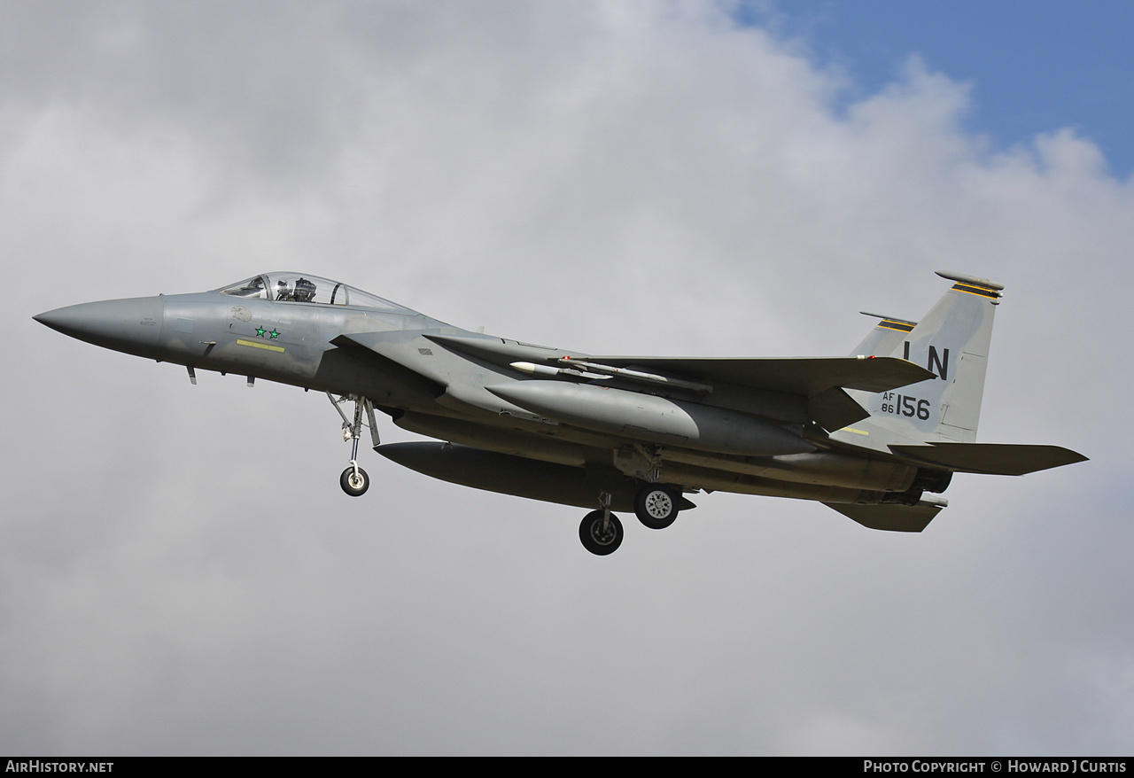 Aircraft Photo of 86-0156 / AF86-156 | McDonnell Douglas F-15C Eagle | USA - Air Force | AirHistory.net #183011
