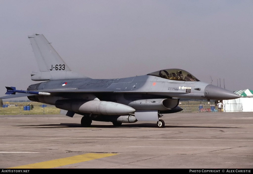 Aircraft Photo of J-633 | General Dynamics F-16A Fighting Falcon | Netherlands - Air Force | AirHistory.net #183049