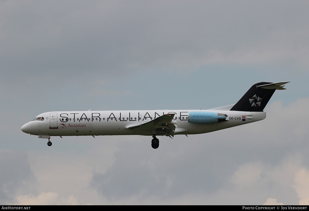 Aircraft Photo of OE-LVG | Fokker 100 (F28-0100) | Austrian Airlines | AirHistory.net #183097