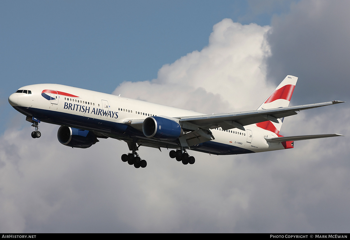 Aircraft Photo of G-YMMU | Boeing 777-236/ER | British Airways | AirHistory.net #183244