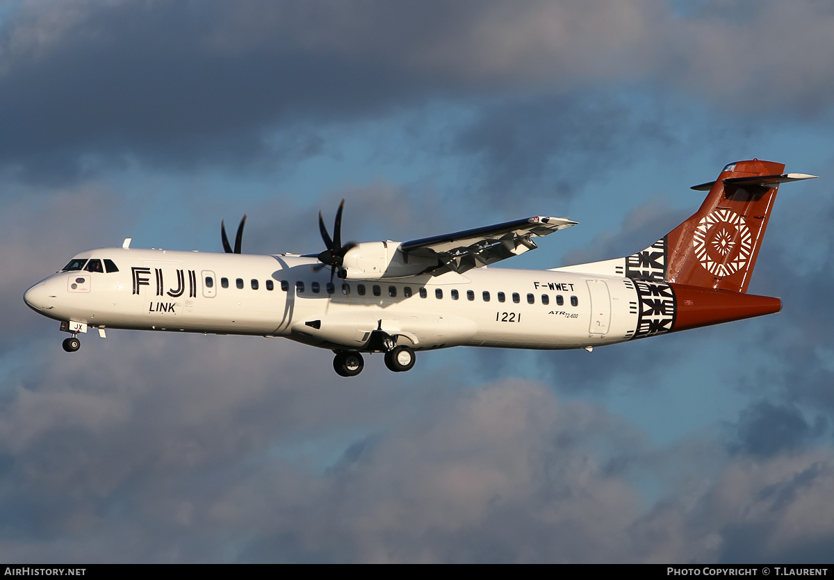 Aircraft Photo of F-WWET | ATR ATR-72-600 (ATR-72-212A) | Fiji Link | AirHistory.net #183260