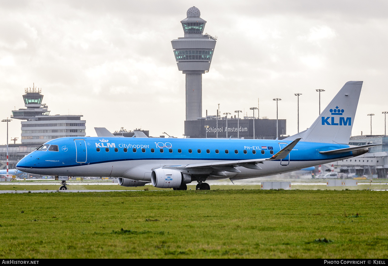 Aircraft Photo of PH-EXL | Embraer 175STD (ERJ-170-200STD) | KLM Cityhopper | AirHistory.net #183284