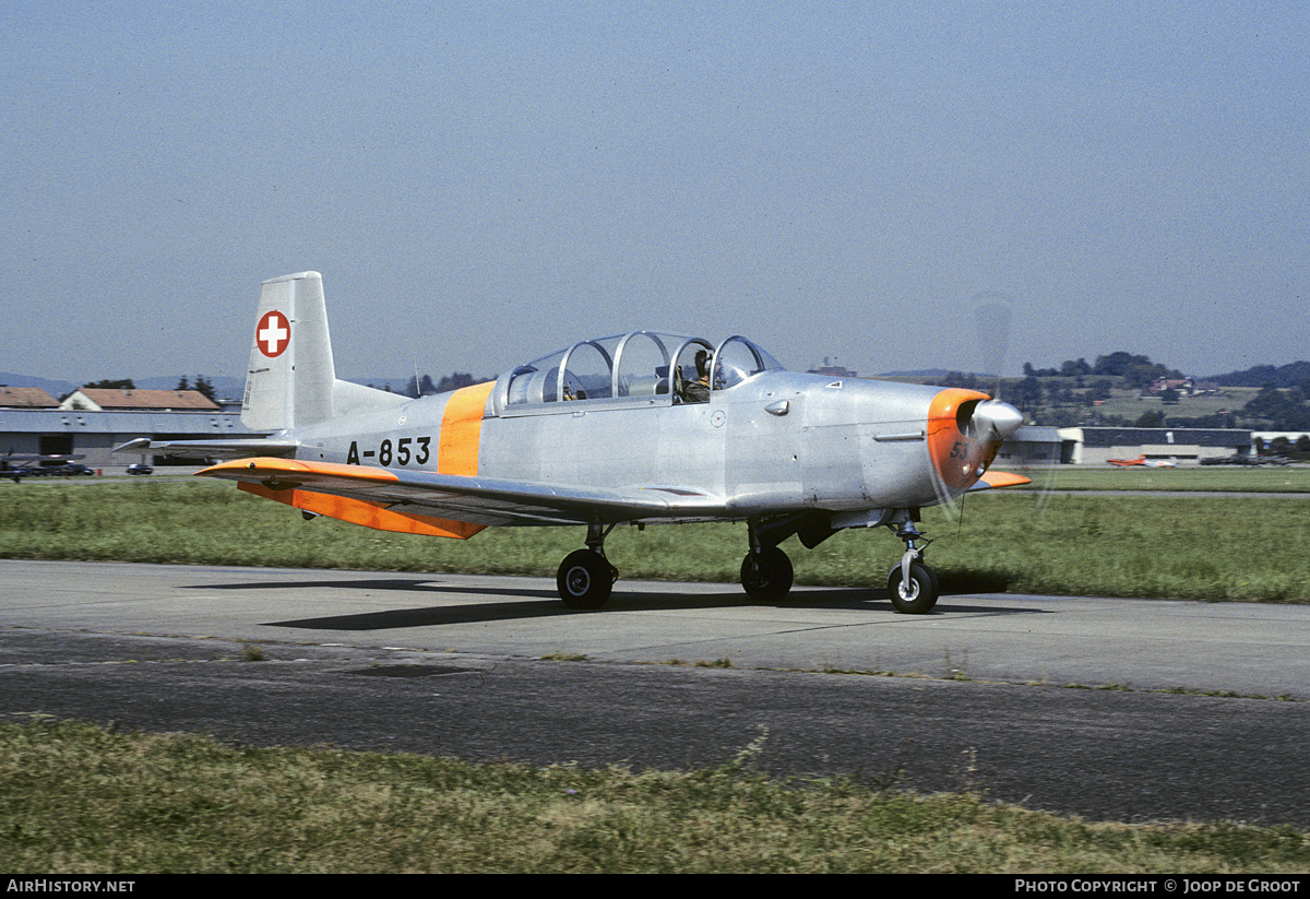 Aircraft Photo of A-853 | Pilatus P-3-05 | Switzerland - Air Force | AirHistory.net #183366