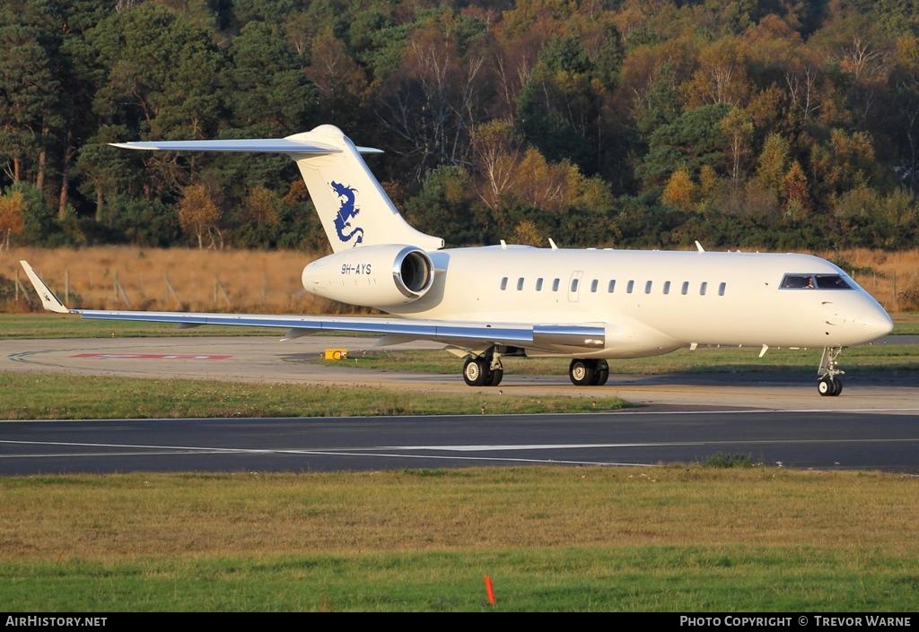 Aircraft Photo of 9H-AYS | Bombardier Global Express (BD-700-1A10) | AirHistory.net #183372