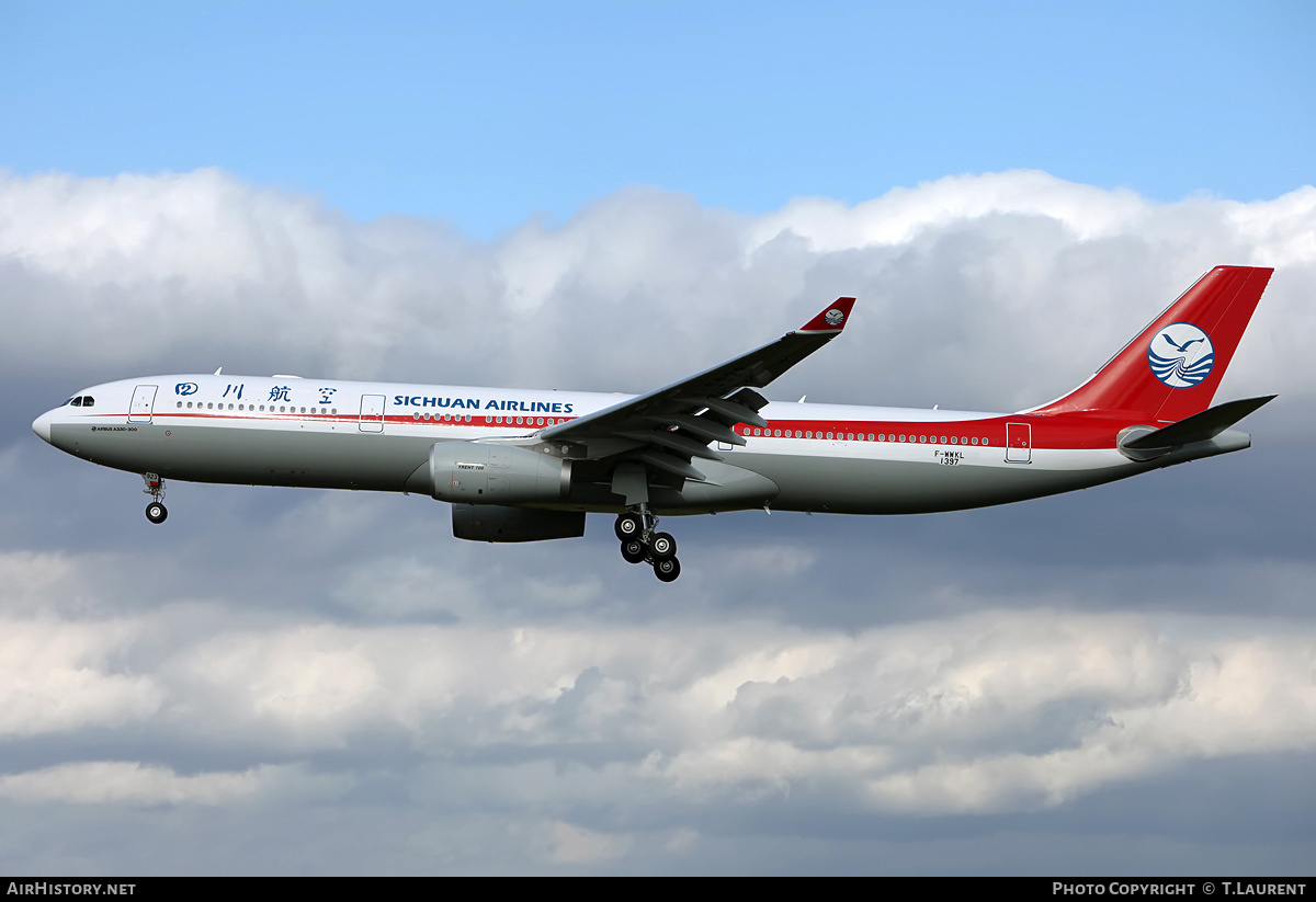 Aircraft Photo of F-WWKL | Airbus A330-343 | Sichuan Airlines | AirHistory.net #183376