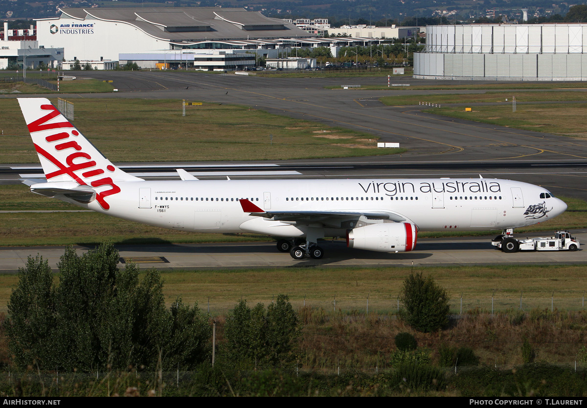 Aircraft Photo of F-WWYS | Airbus A330-243 | Virgin Australia Airlines | AirHistory.net #183398