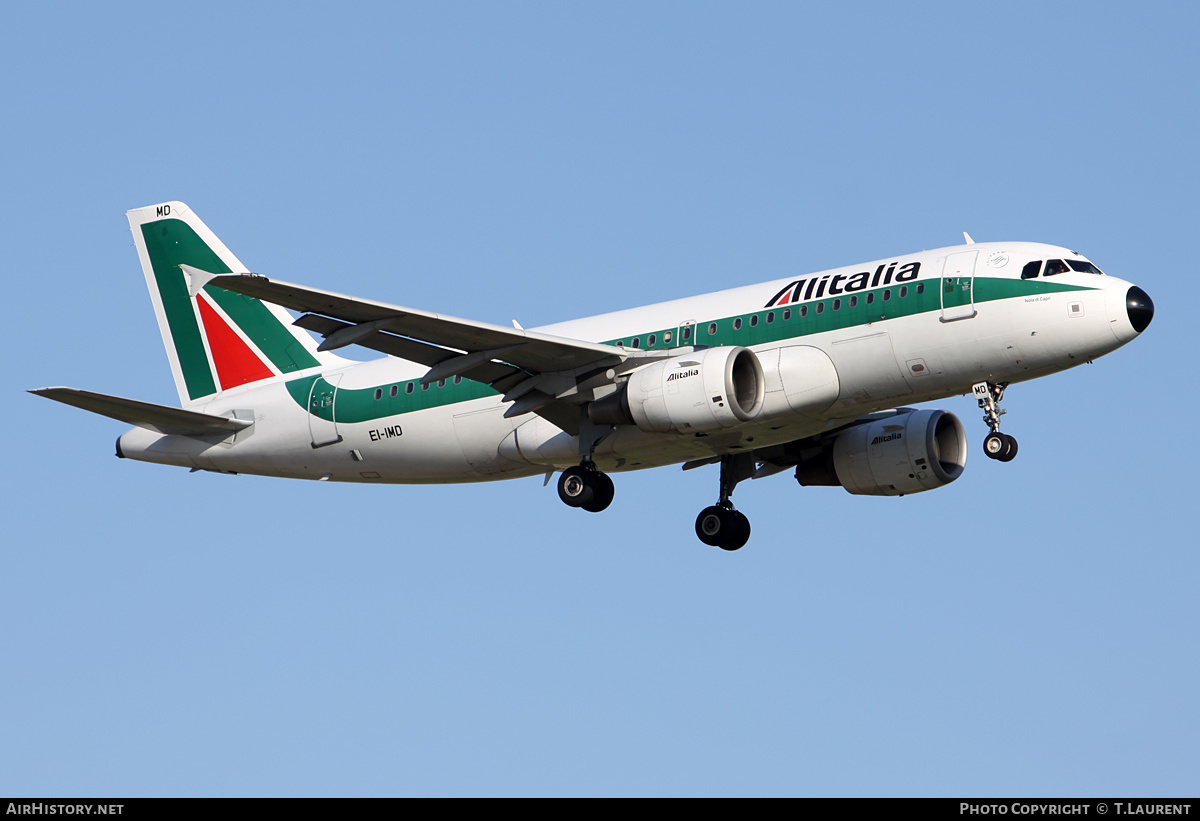 Aircraft Photo of EI-IMD | Airbus A319-112 | Alitalia | AirHistory.net #183411
