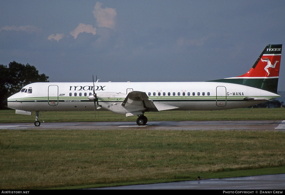 Aircraft Photo of G-MANA | British Aerospace ATP | Manx Airlines | AirHistory.net #183435