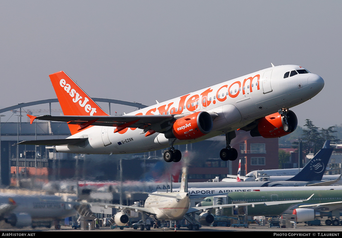 Aircraft Photo of G-EZAN | Airbus A319-111 | EasyJet | AirHistory.net #183458