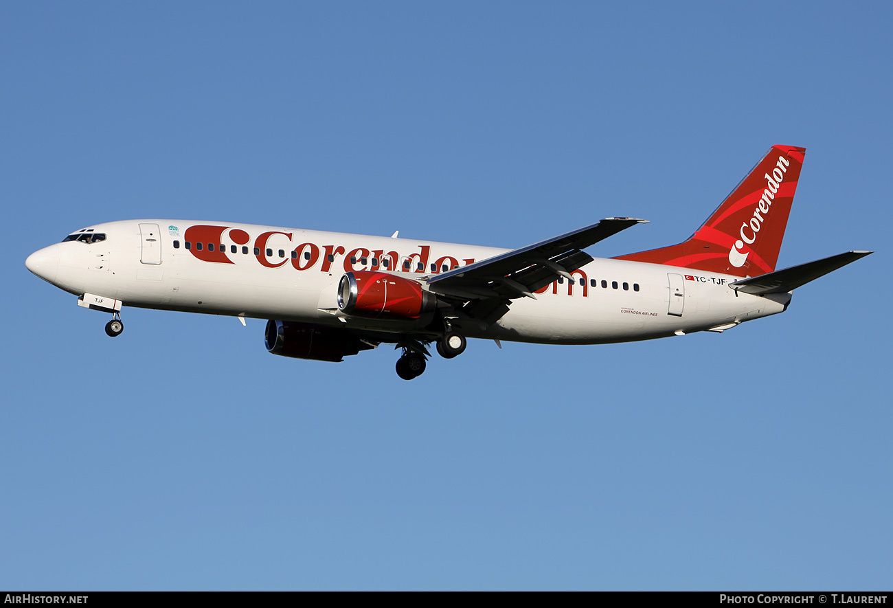 Aircraft Photo of TC-TJF | Boeing 737-4Y0 | Corendon Airlines | AirHistory.net #183511