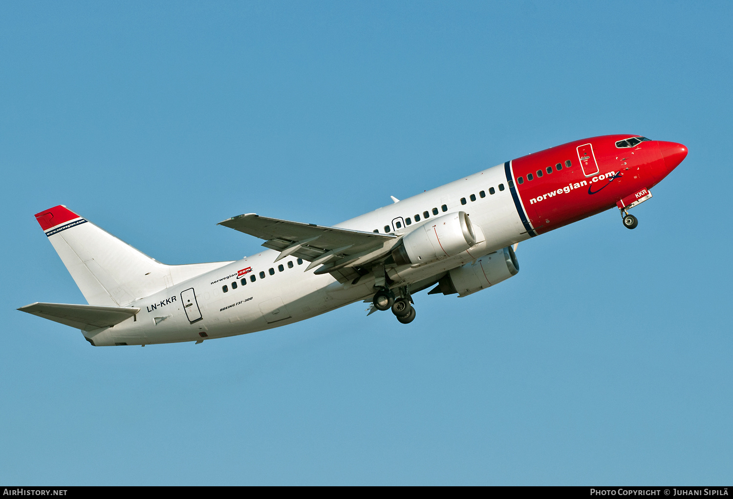 Aircraft Photo of LN-KKR | Boeing 737-3Y0 | Norwegian | AirHistory.net #183648
