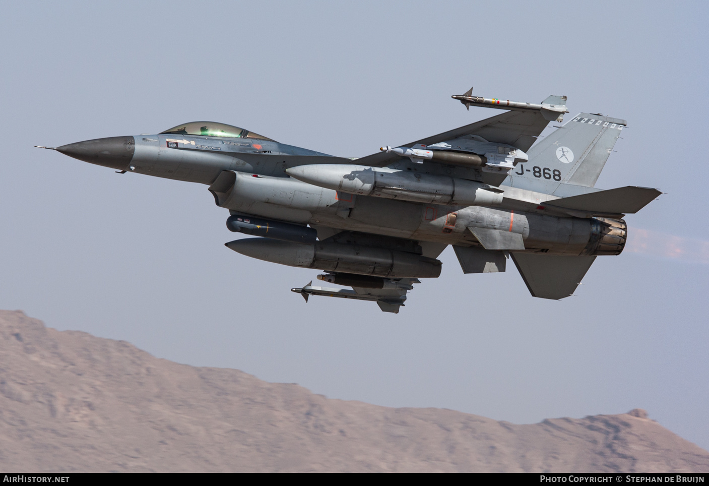 Aircraft Photo of J-868 | General Dynamics F-16AM Fighting Falcon | Netherlands - Air Force | AirHistory.net #183650