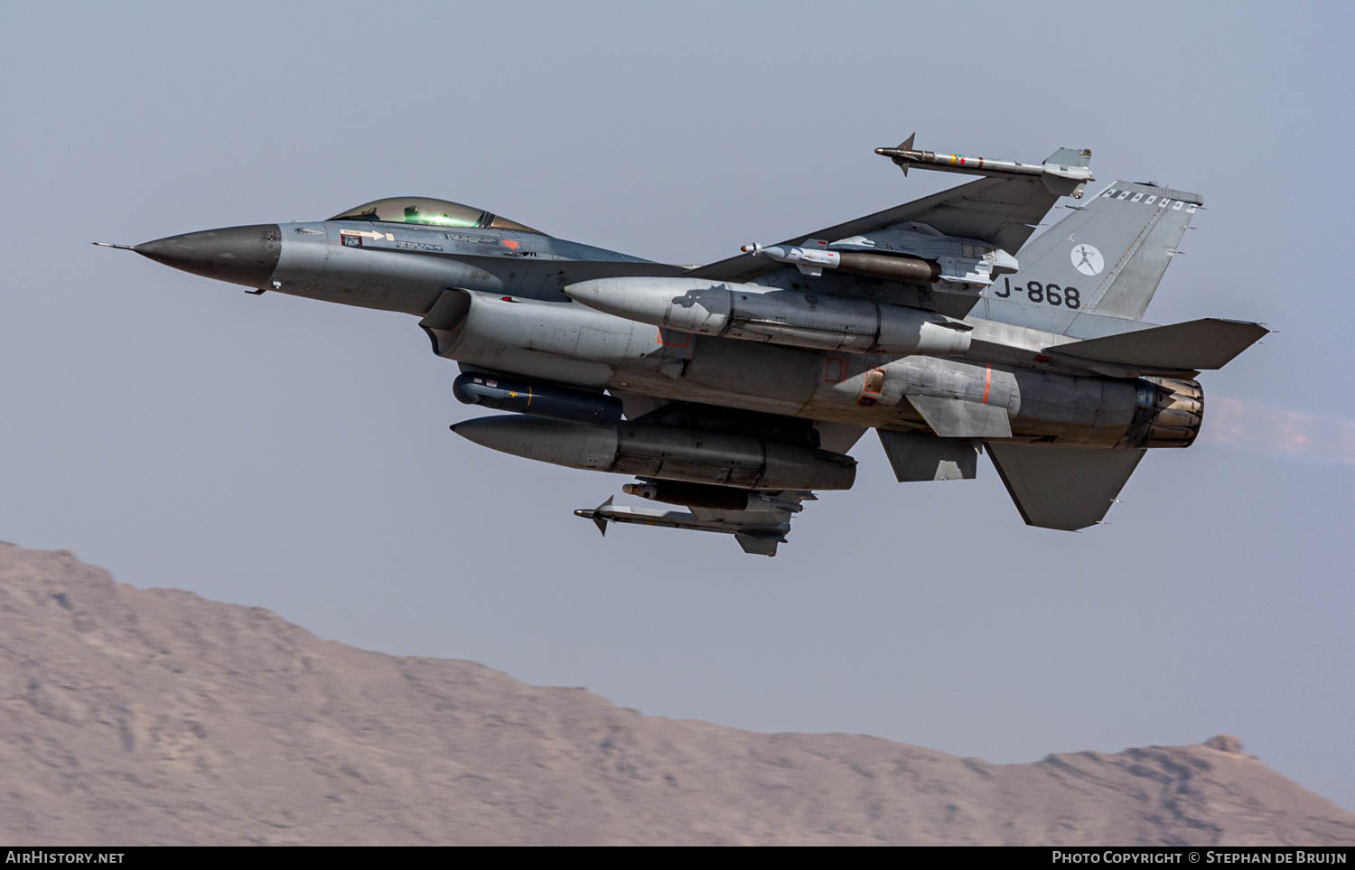 Aircraft Photo of J-868 | General Dynamics F-16AM Fighting Falcon | Netherlands - Air Force | AirHistory.net #183650