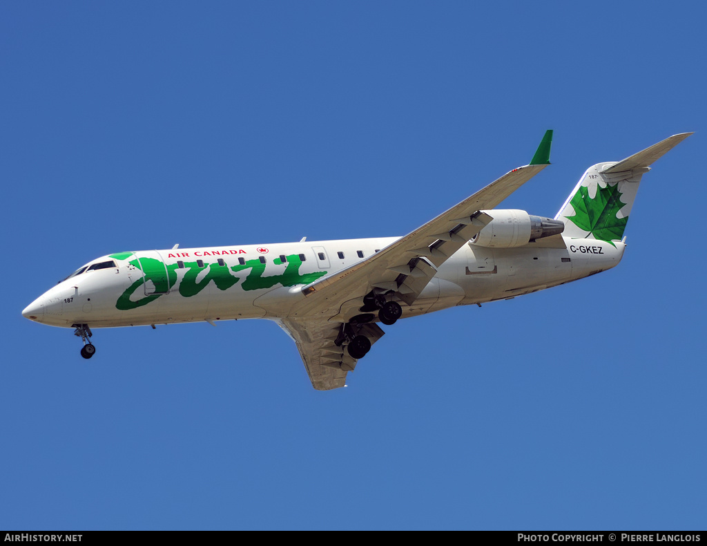 Aircraft Photo of C-GKEZ | Bombardier CRJ-200ER (CL-600-2B19) | Air Canada Jazz | AirHistory.net #183678
