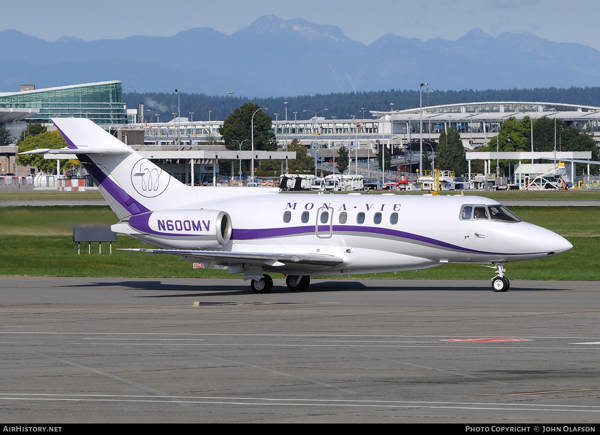 Aircraft Photo of N600MV | British Aerospace BAe-125-1000A | Mona Vie Marketing | AirHistory.net #183723