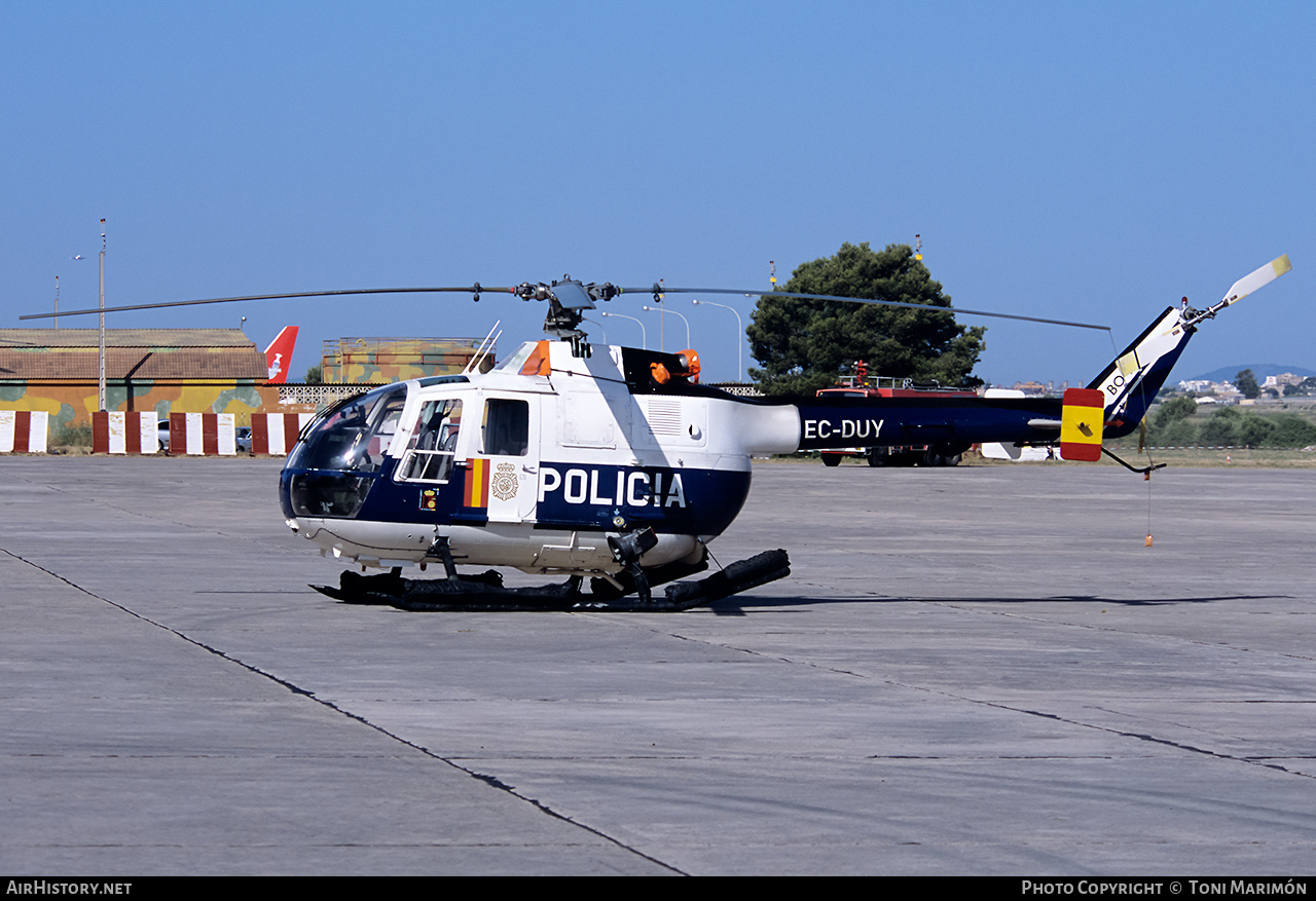 Aircraft Photo of EC-DUY | MBB BO-105C | Policía | AirHistory.net #183842