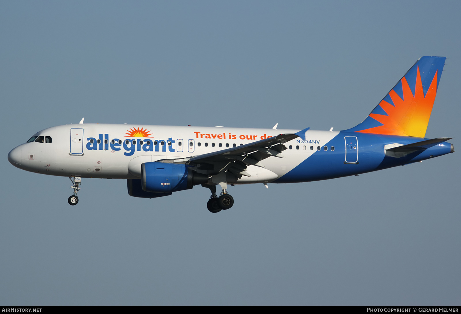 Aircraft Photo of N304NV | Airbus A319-112 | Allegiant Air | AirHistory.net #184044