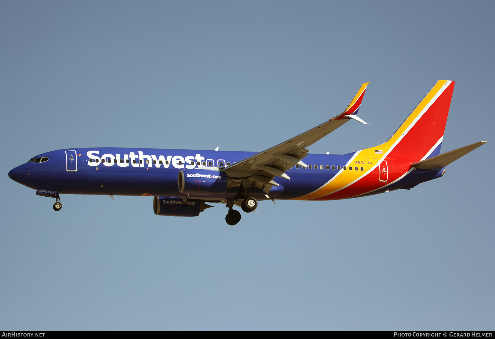 Aircraft Photo of N8327A | Boeing 737-8H4 | Southwest Airlines | AirHistory.net #184072