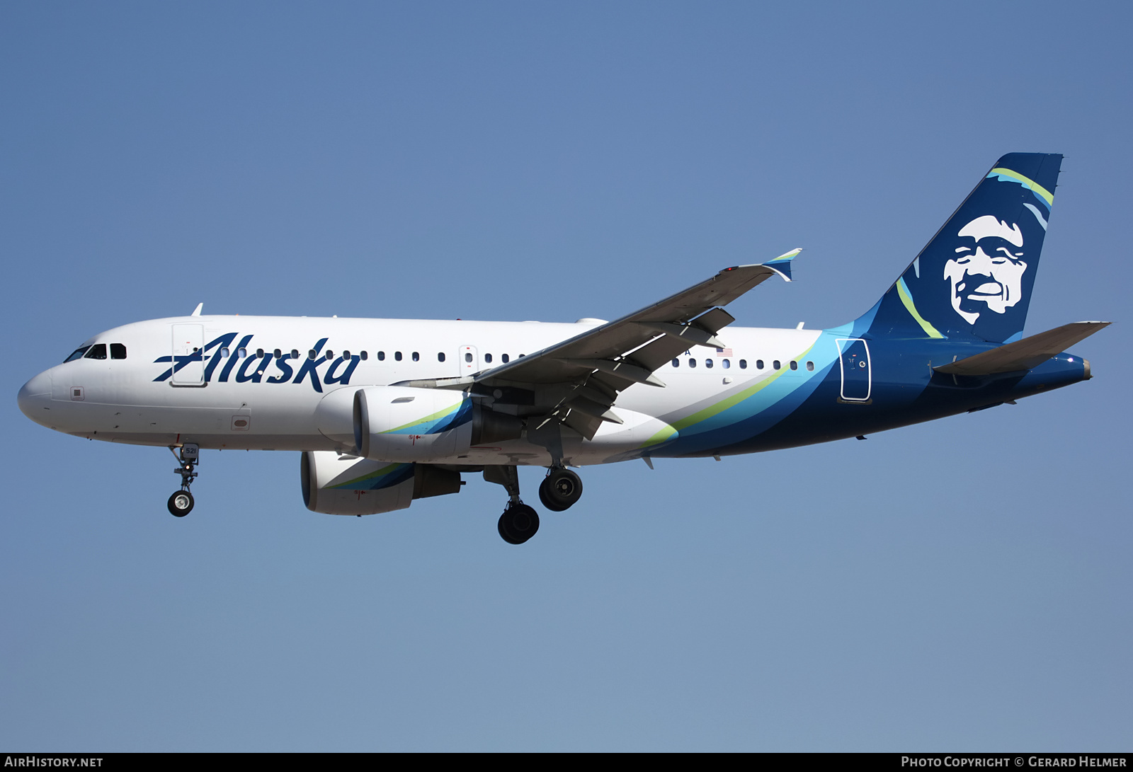 Aircraft Photo of N521VA | Airbus A319-112 | Alaska Airlines | AirHistory.net #184076