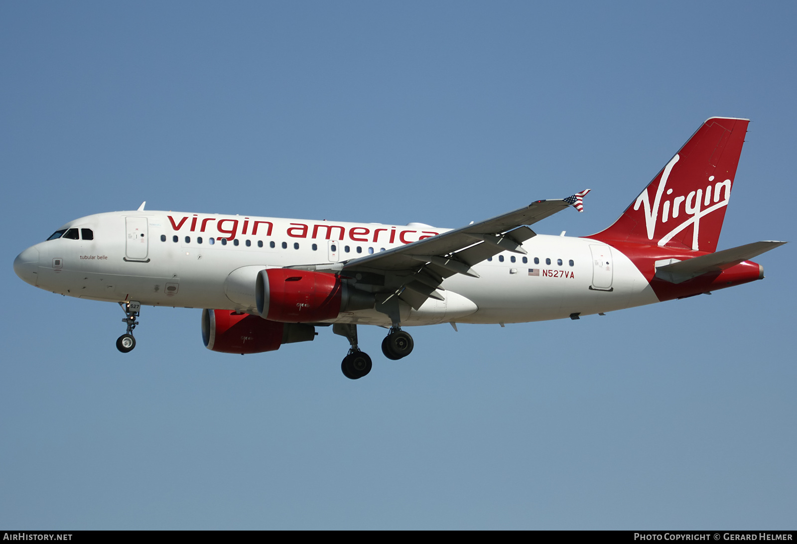 Aircraft Photo of N527VA | Airbus A319-112 | Virgin America | AirHistory.net #184078