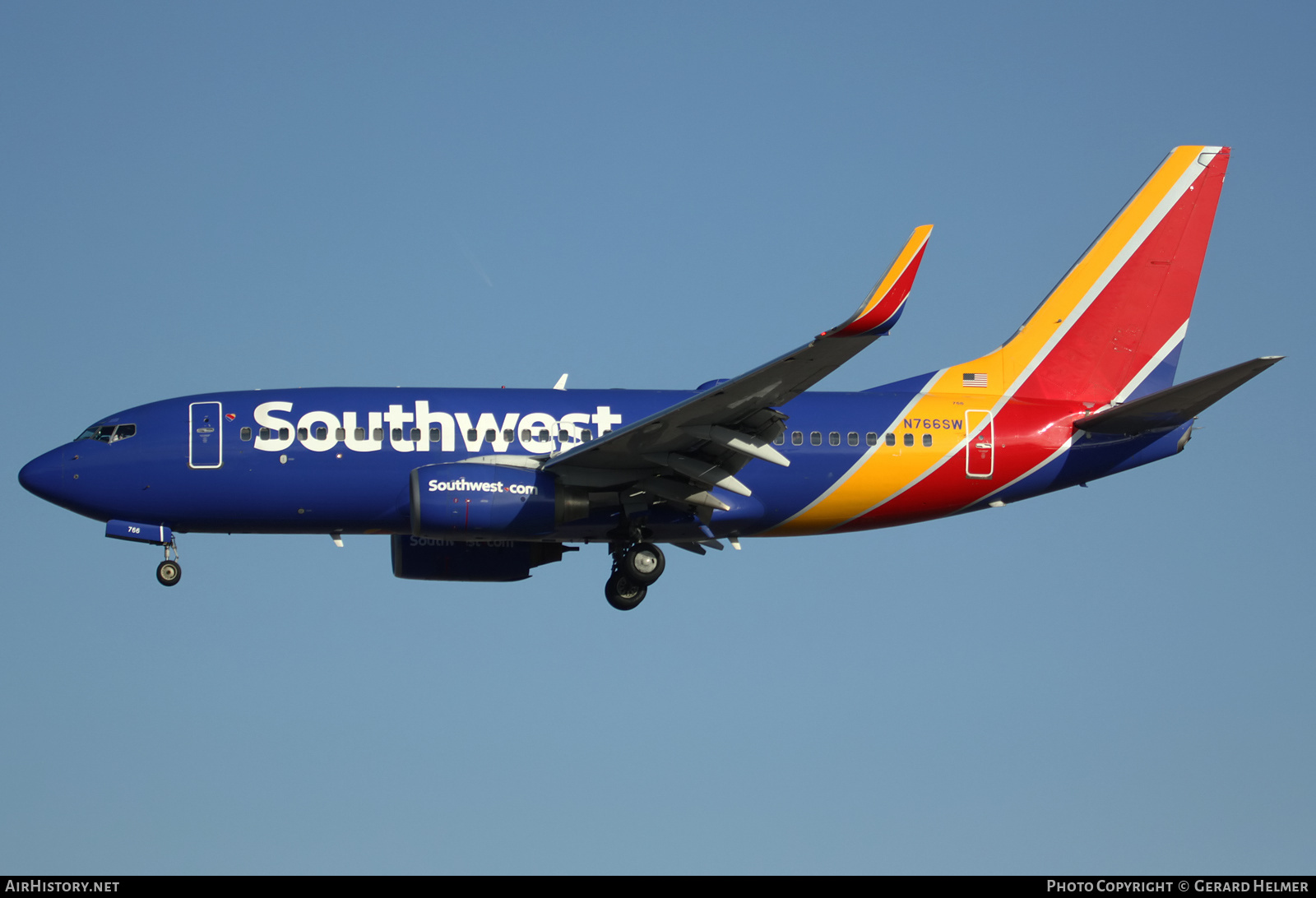 Aircraft Photo of N766SW | Boeing 737-7H4 | Southwest Airlines | AirHistory.net #184094