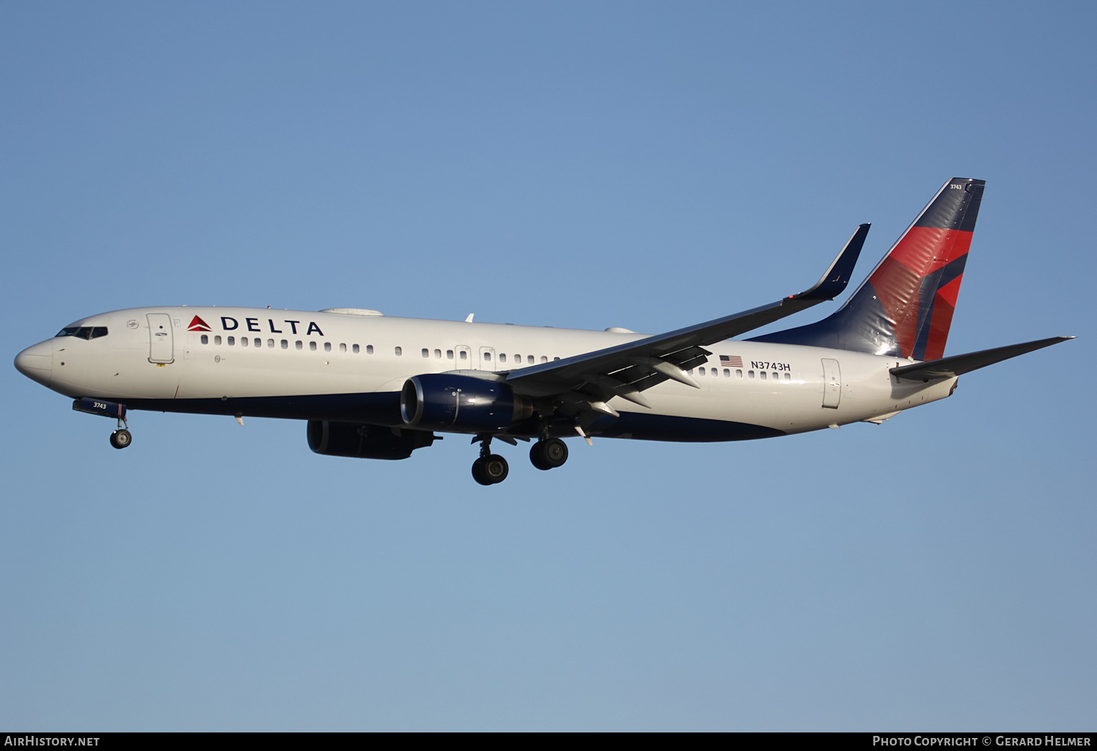 Aircraft Photo of N3743H | Boeing 737-832 | Delta Air Lines | AirHistory.net #184095