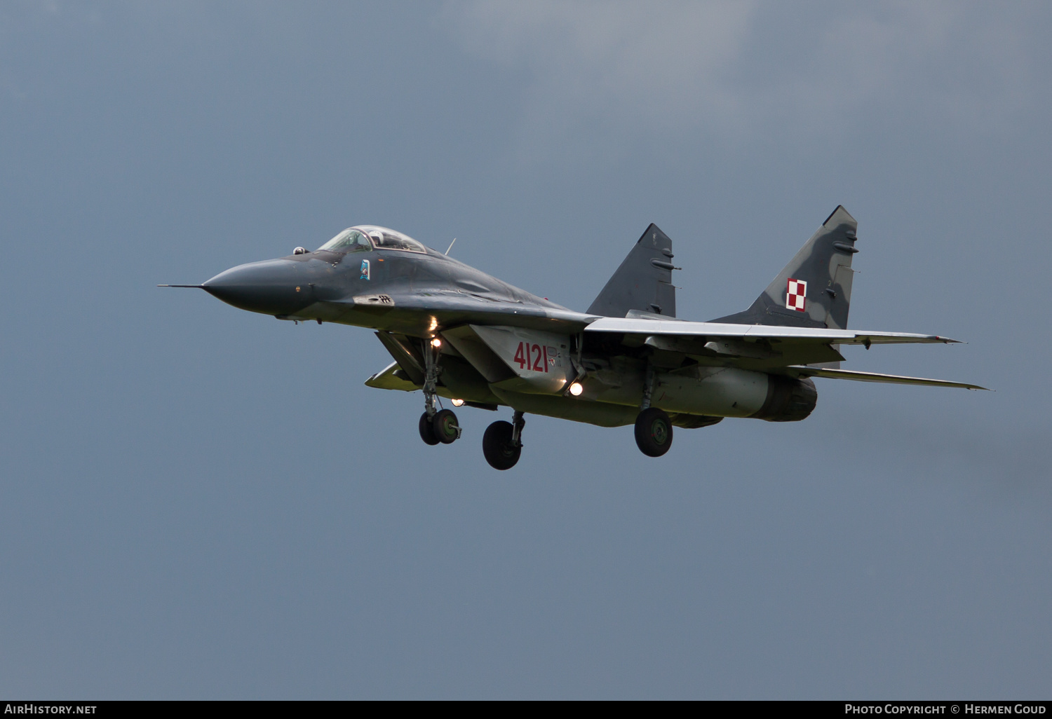 Aircraft Photo of 4121 | Mikoyan-Gurevich MiG-29G (9-12) | Poland - Air Force | AirHistory.net #184099