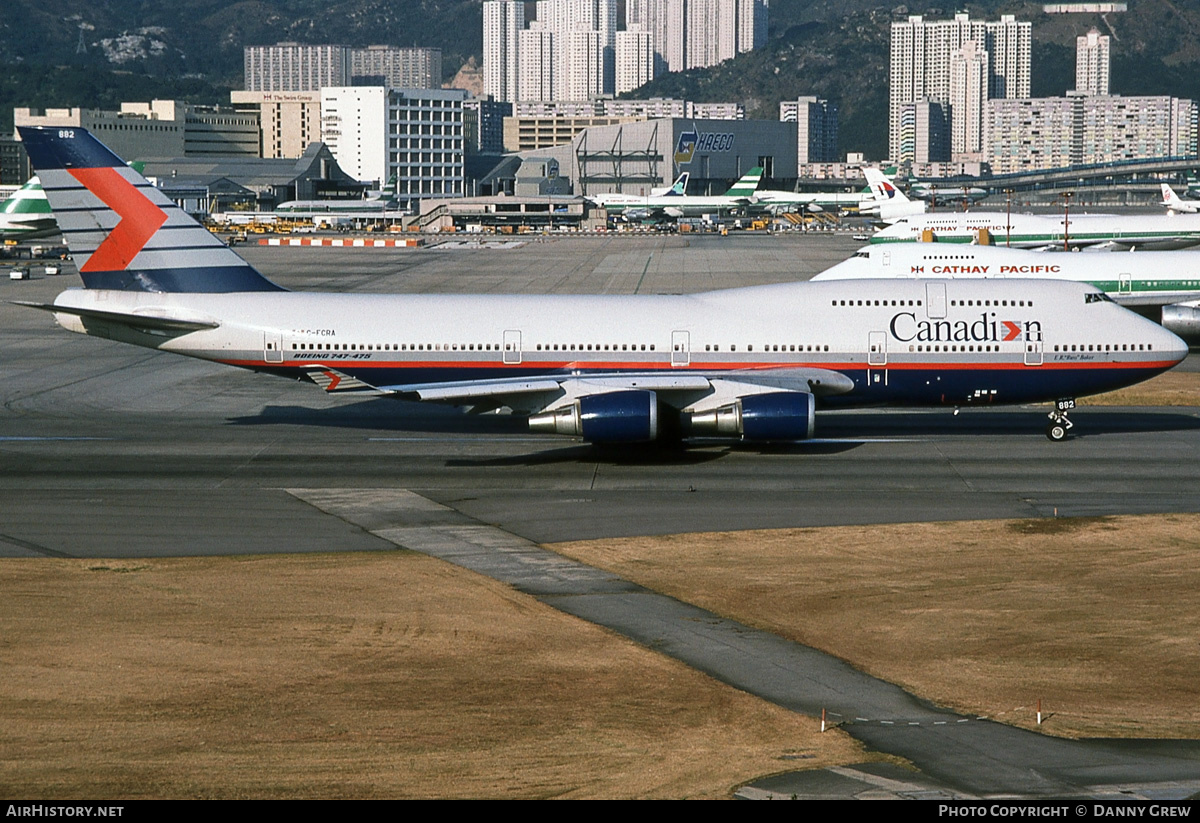 Aircraft Photo of C-FCRA | Boeing 747-475 | Canadian Airlines | AirHistory.net #184102