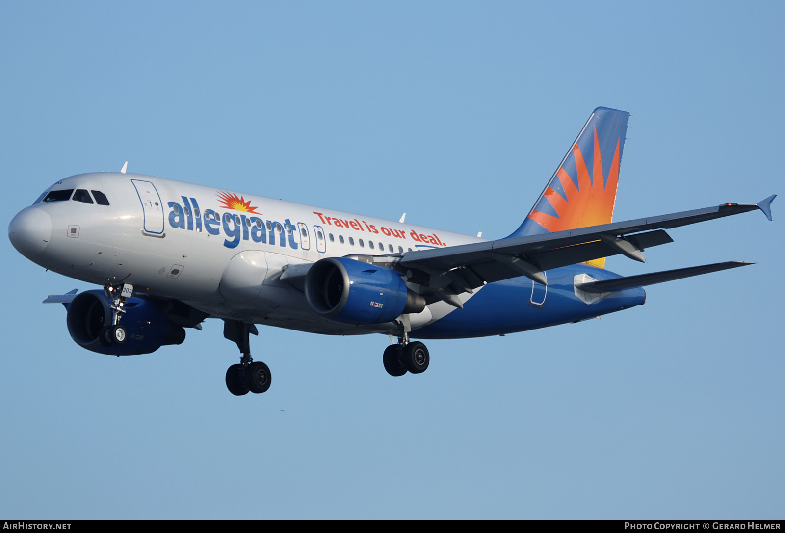 Aircraft Photo of N303NV | Airbus A319-112 | Allegiant Air | AirHistory.net #184114