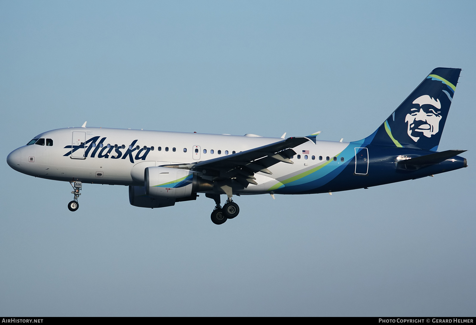 Aircraft Photo of N526VA | Airbus A319-112 | Alaska Airlines | AirHistory.net #184134