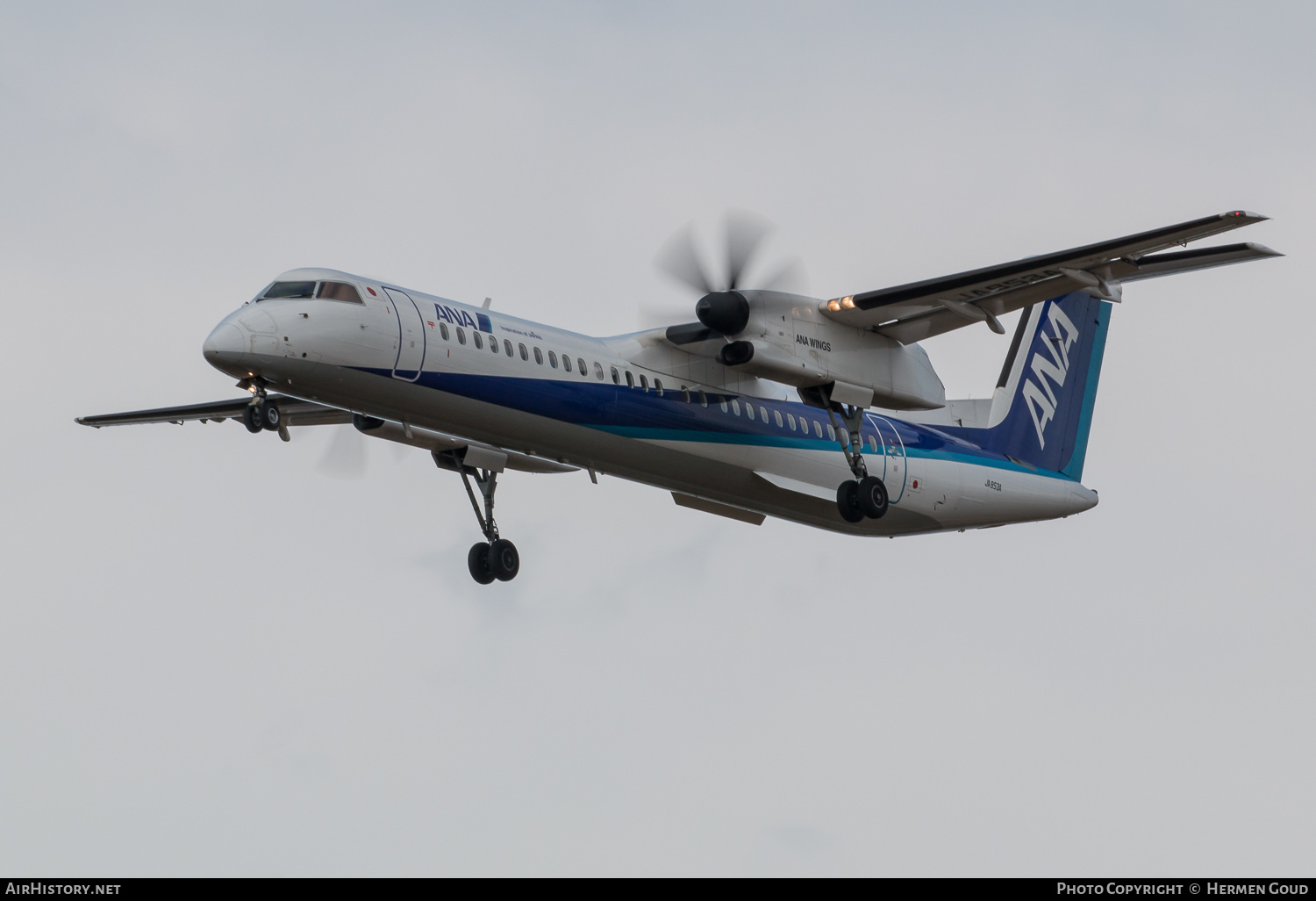 Aircraft Photo of JA853A | Bombardier DHC-8-402 Dash 8 | All Nippon Airways - ANA Wings | AirHistory.net #184163