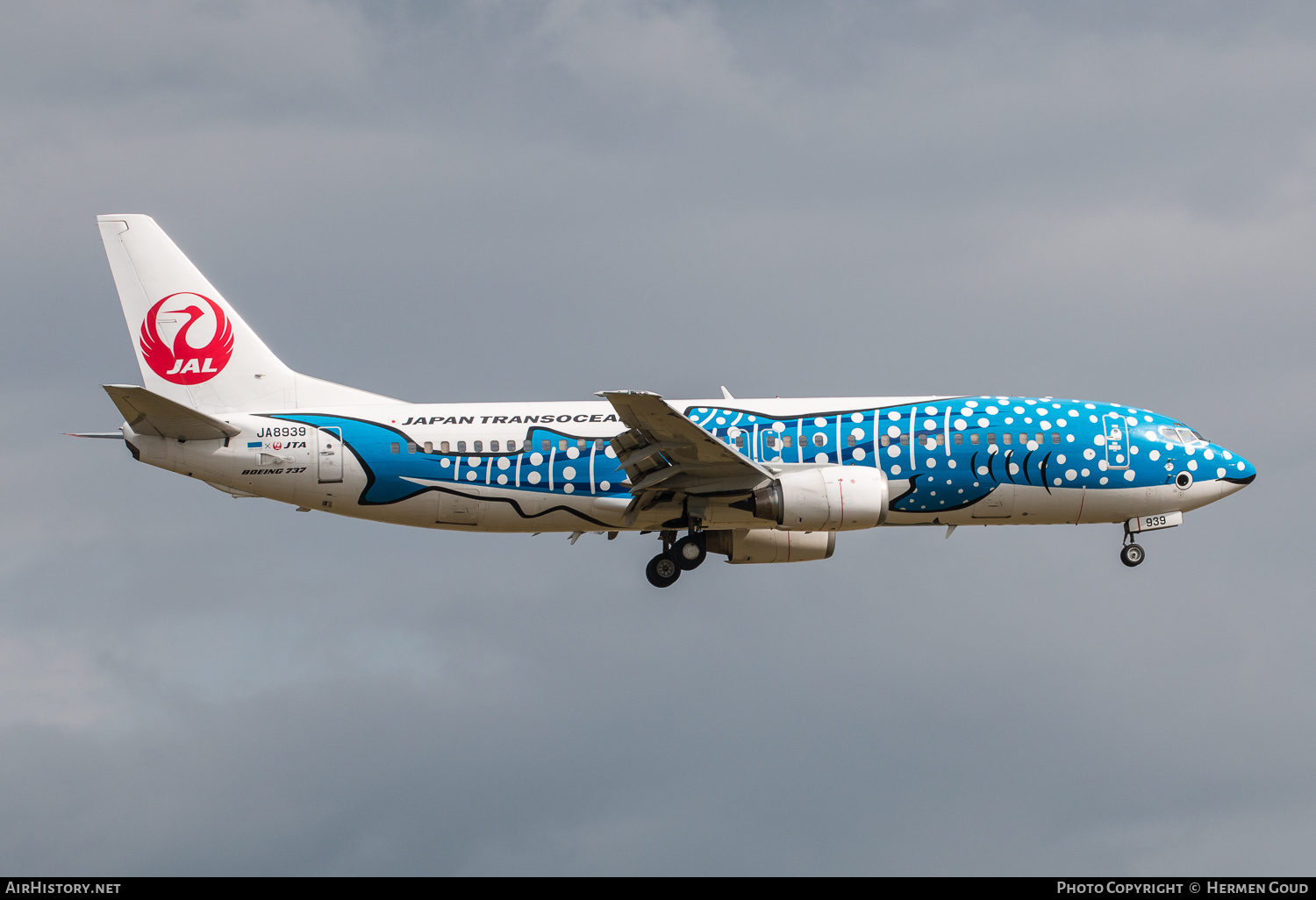 Aircraft Photo of JA8939 | Boeing 737-4Q3 | Japan TransOcean Air - JTA | AirHistory.net #184165