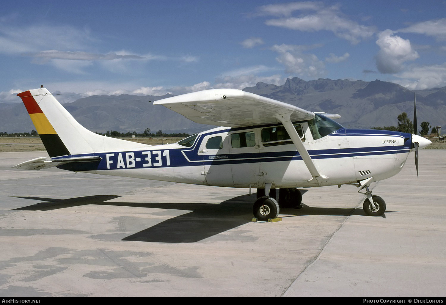 Aircraft Photo of FAB-331 | Cessna U206G Stationair 6 | Bolivia - Air Force | AirHistory.net #184169