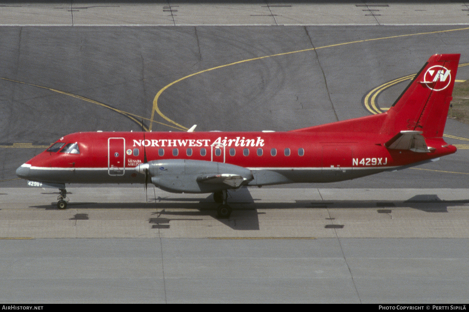 Aircraft Photo of N429XJ | Saab 340B/Plus | Northwest Airlink | AirHistory.net #184198