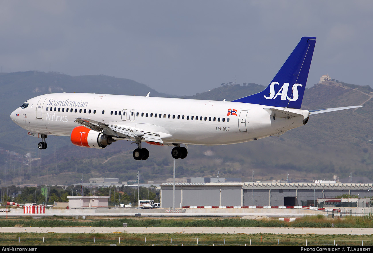 Aircraft Photo of LN-BUF | Boeing 737-405 | Scandinavian Airlines - SAS | AirHistory.net #184230