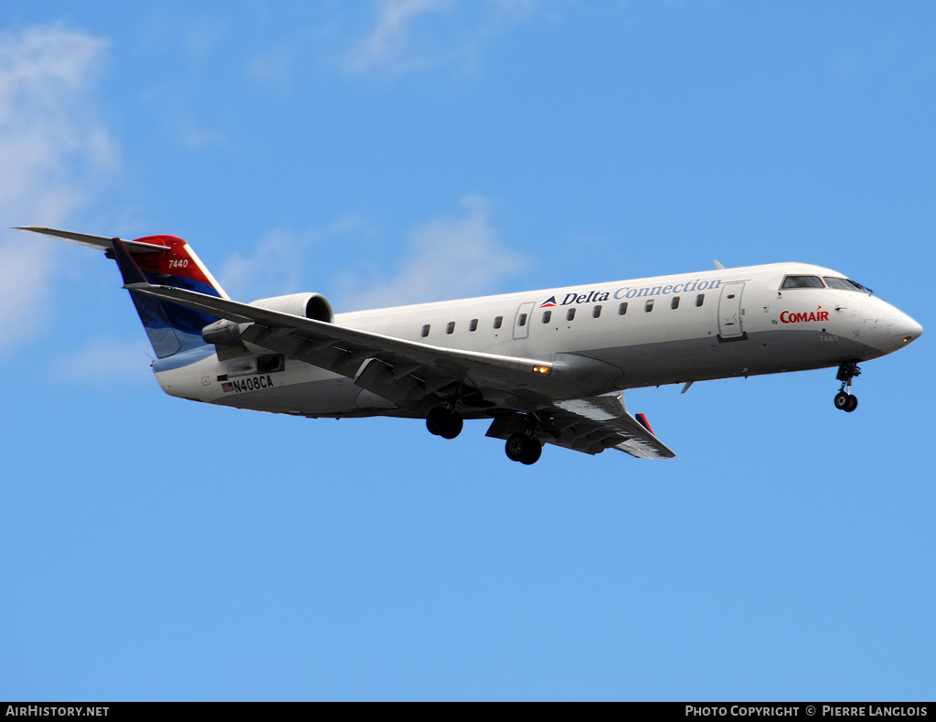 Aircraft Photo of N408CA | Bombardier CRJ-100ER (CL-600-2B19) | Delta Connection | AirHistory.net #184254