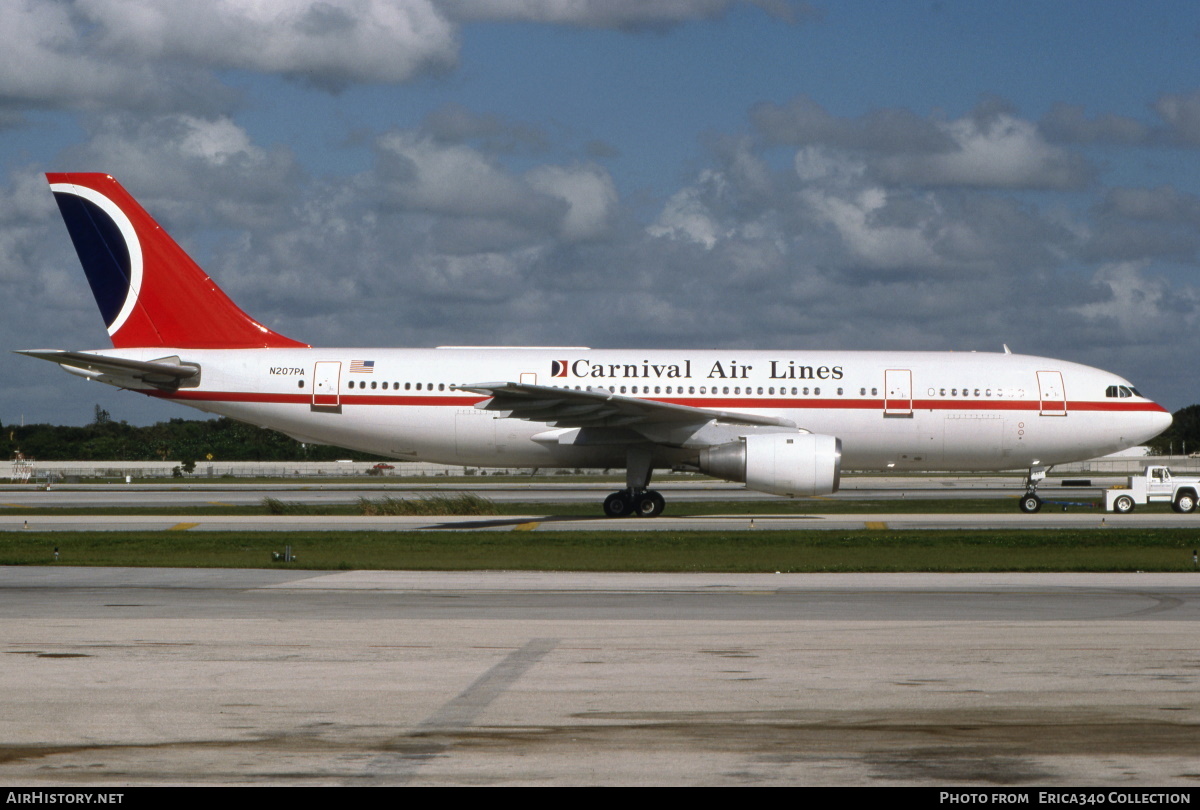 Aircraft Photo of N207PA | Airbus A300B4-203 | Carnival Air Lines | AirHistory.net #184269
