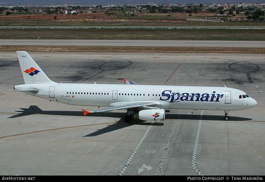 Aircraft Photo of EC-HQZ | Airbus A321-231 | Spanair | AirHistory.net #184380