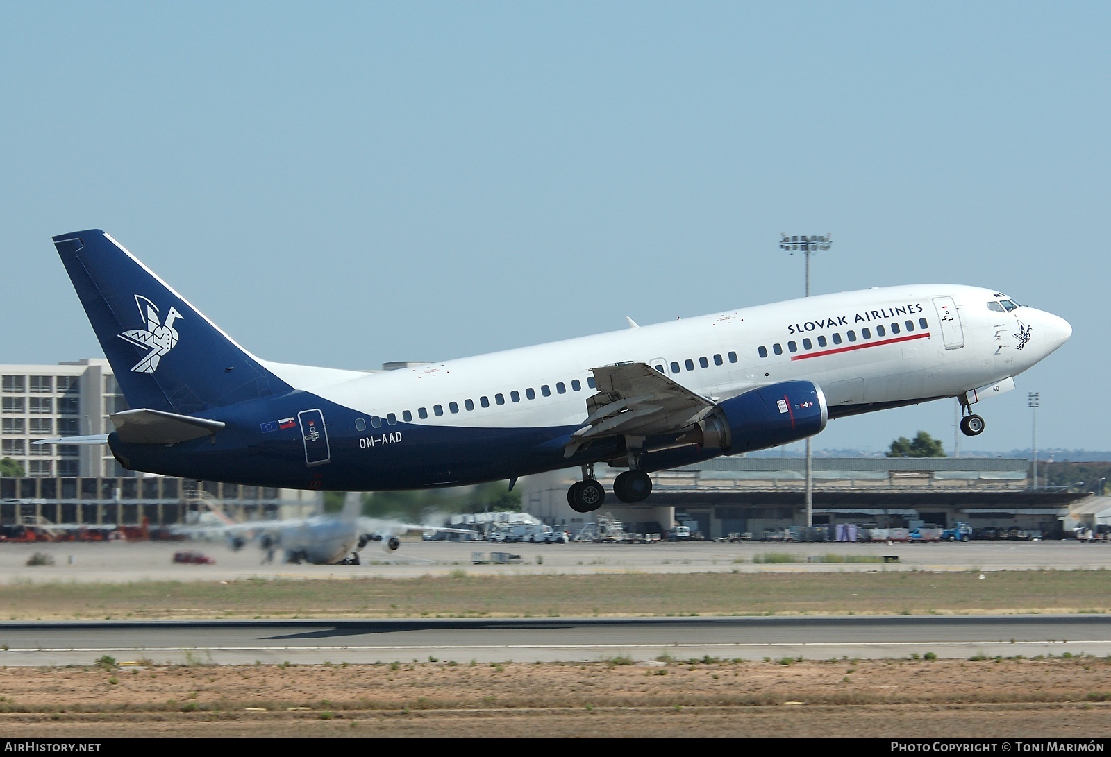 Aircraft Photo of OM-AAD | Boeing 737-33A | Slovak Airlines - Slovenské Aerolínie | AirHistory.net #184381