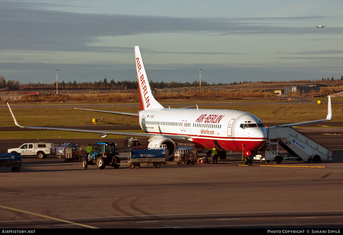 Aircraft Photo of D-ABAO | Boeing 737-86J | Air Berlin | AirHistory.net #184400