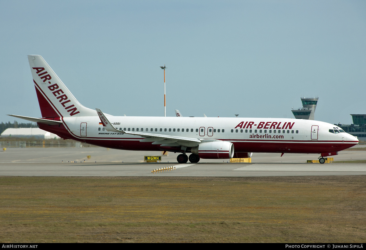 Aircraft Photo of D-ABBI | Boeing 737-86J | Air Berlin | AirHistory.net #184407