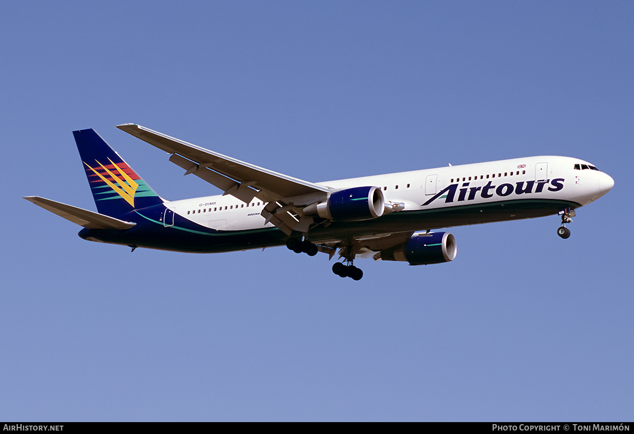 Aircraft Photo of G-DIMB | Boeing 767-31K/ER | Airtours International | AirHistory.net #184413