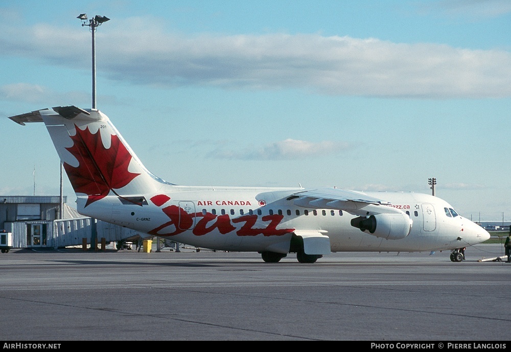 Aircraft Photo of C-GRNZ | British Aerospace BAe-146-200 | Air Canada Jazz | AirHistory.net #184455