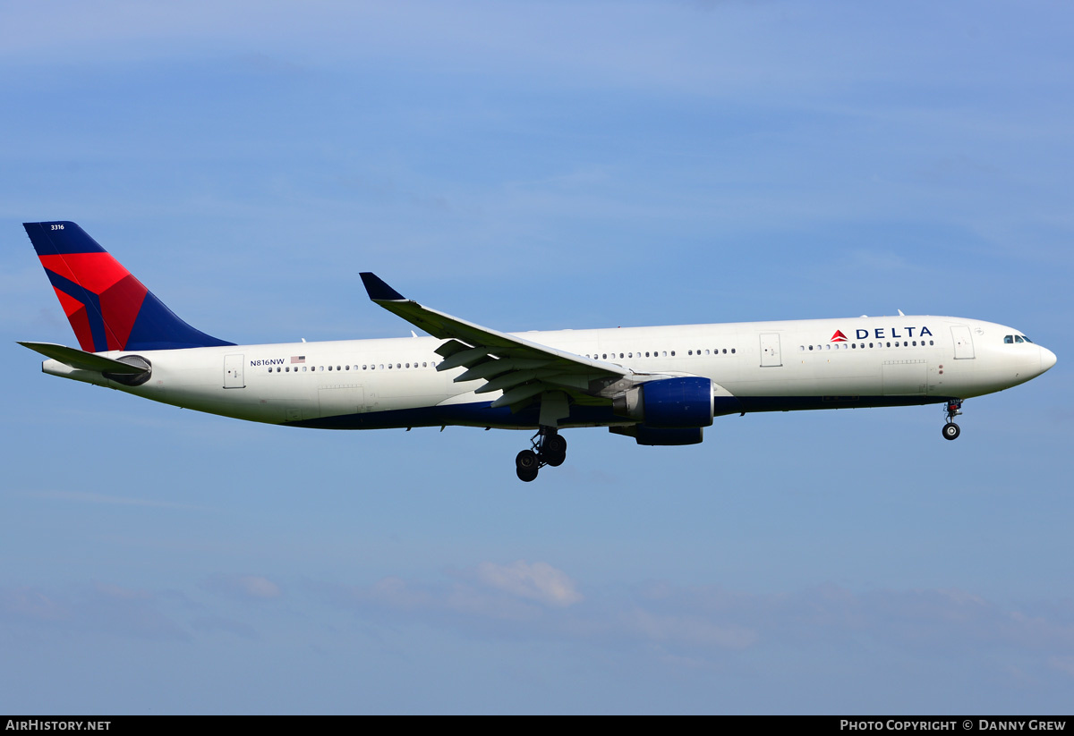 Aircraft Photo of N816NW | Airbus A330-323E | Delta Air Lines | AirHistory.net #184519