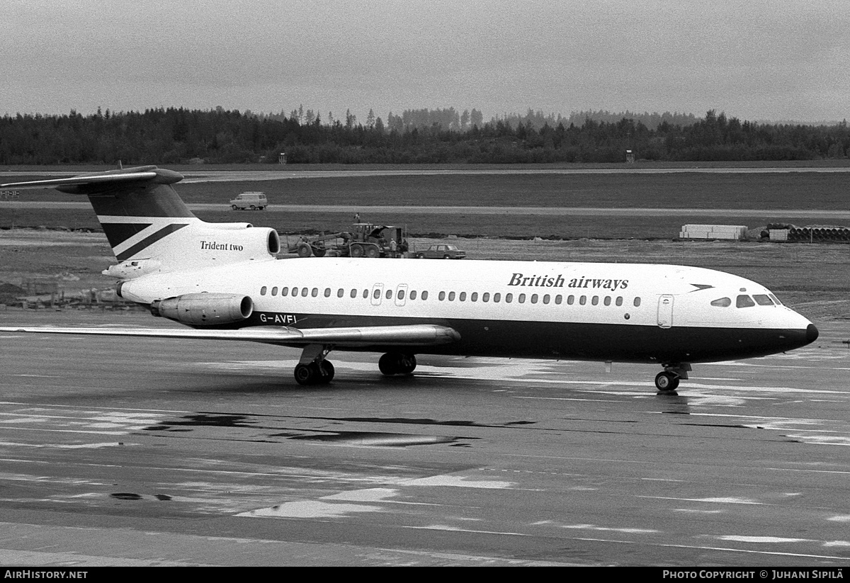 Aircraft Photo of G-AVFI | Hawker Siddeley HS-121 Trident 2E | British Airways | AirHistory.net #184563