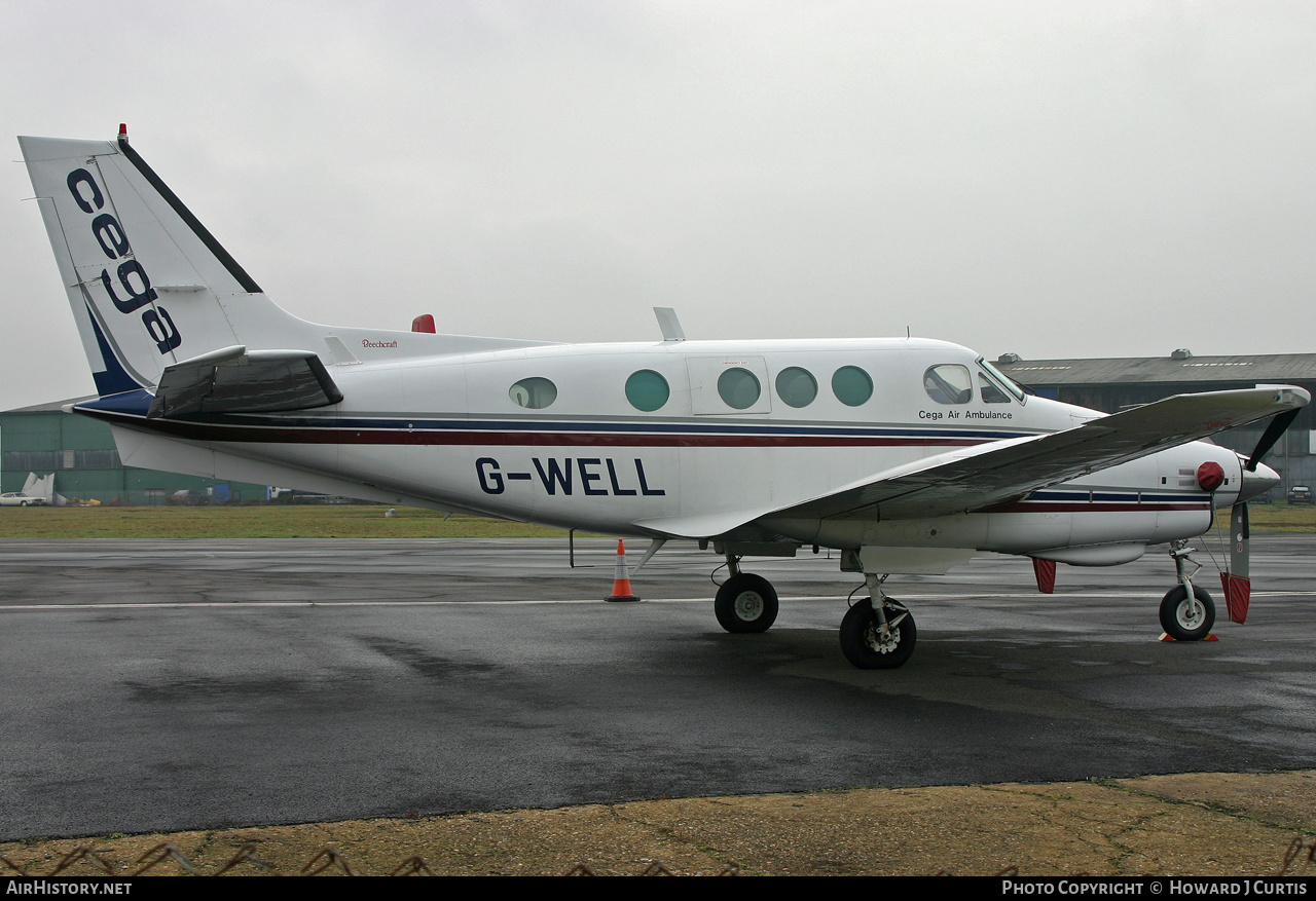 Aircraft Photo of G-WELL | Beech E90 King Air | Cega Air Ambulance | AirHistory.net #184606
