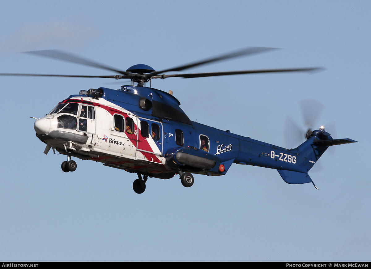 Aircraft Photo of G-ZZSG | Eurocopter EC-225LP Super Puma Mk2+ | Bristow Helicopters | AirHistory.net #184626